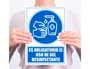 ARCHIVO 2000 Señal Obligatorio el uso de gel desinfectante Azul