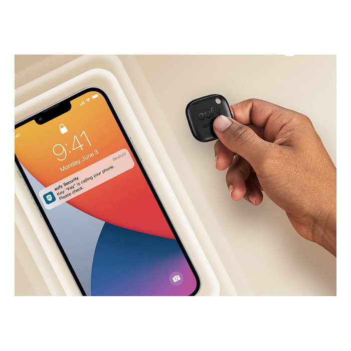 Anker eufy Security SmartTrack Link - 2 Pack Anti-Pérdida Bluetooth Tag Buscador Universal Negro, Resistente al Agua, Compatible con Find My, Batería CR2032 Reemplazable