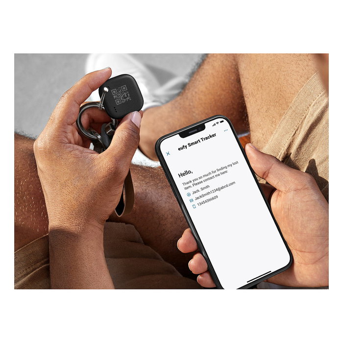 Anker eufy Security SmartTrack Link - 2 Pack Anti-Pérdida Bluetooth Tag Buscador Universal Negro, Resistente al Agua, Compatible con Find My, Batería CR2032 Reemplazable