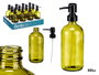 Berilo Dosificador Cristal Redondo Verde 500 ml Vidrio y Plástico 9 x 21,5 x 7,5 cm (Set de 12)