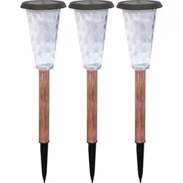 Canopo Set de 3 Balizas Solares 20 Lúmenes Beige