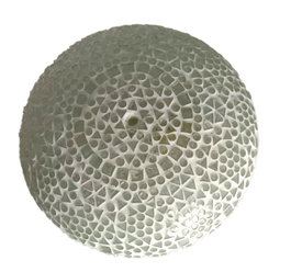 DKD Home Decor Lámpara Aplique Cristal Mosaico Blanco 26x13x26