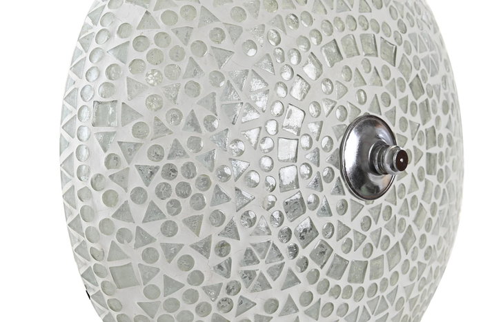 DKD Home Decor Lámpara Aplique Árabe Blanco 13 x 26 x 26 cm (4 Unidades)