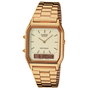 Casio AQ-230GA-9D Reloj Unisex Rosa con Esfera Dorada