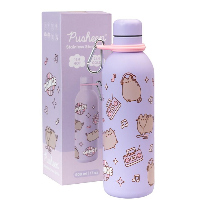 Pusheen Botella de Acero Inoxidable Moments 500ml con Doble Pared