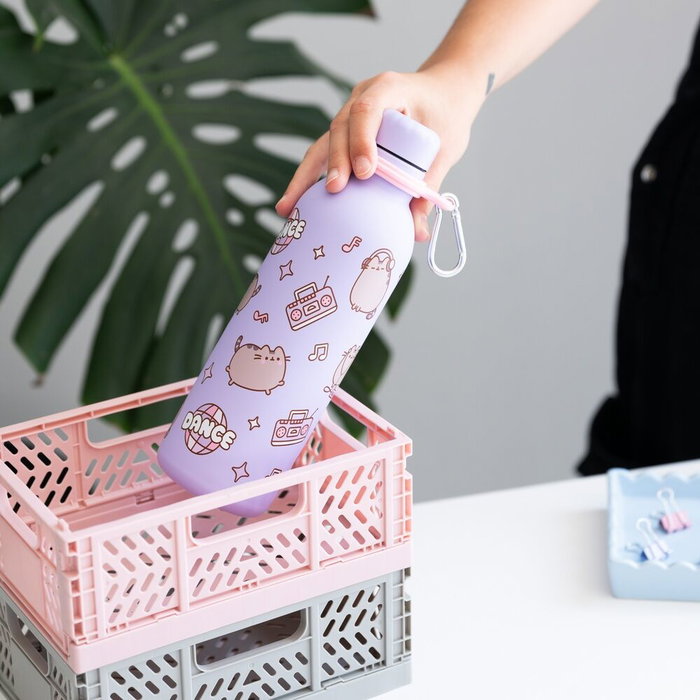 Pusheen Botella de Acero Inoxidable Moments 500ml con Doble Pared