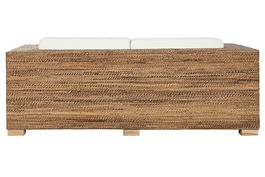 DKD Home Decor Banana 1c25 Sofá Natural Blanco 192 x 92 x 65 cm