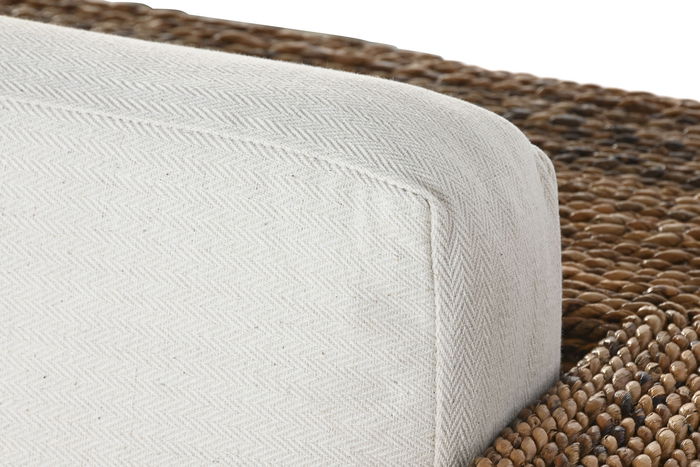 DKD Home Decor Banana 1c25 Sofá Natural Blanco 192 x 92 x 65 cm