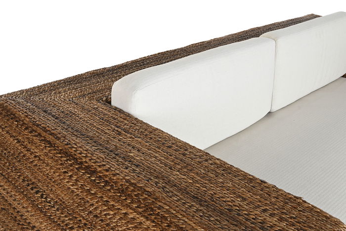 DKD Home Decor Banana 1c25 Sofá Natural Blanco 192 x 92 x 65 cm