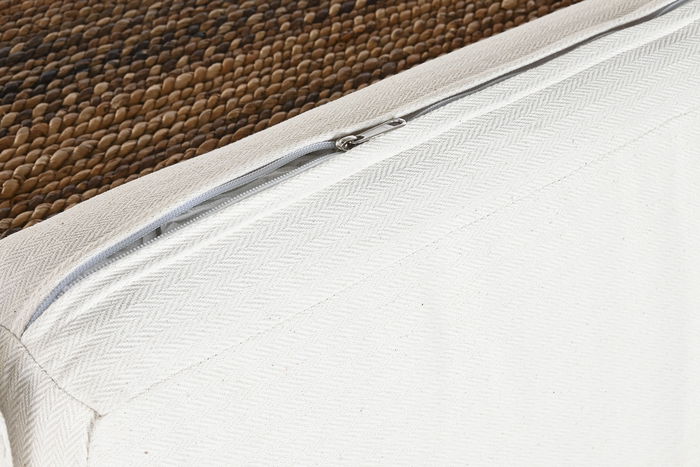 DKD Home Decor Banana 1c25 Sofá Natural Blanco 192 x 92 x 65 cm