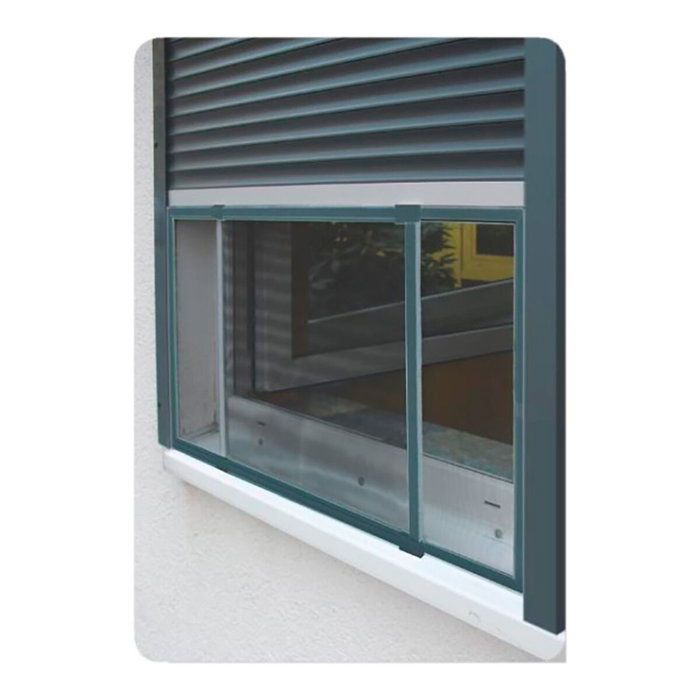 Schellenberg Mosquitera con marco extensible, fibra de vidrio, antracita, 75-142 x 50 cm