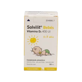 FARMASIERRA Solvilit Bebes Vitamina D3 400Ui Frasco 10 Ml