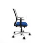 PIQUERAS Y CRESPO Silla de oficina Haches Azul y Blanco