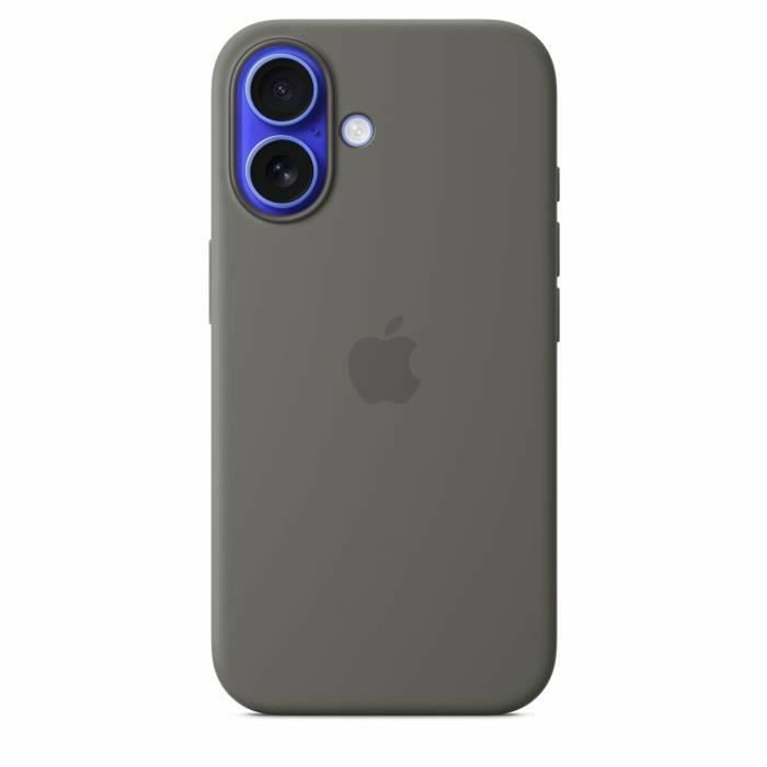 Apple iPhone 16 - Funda de Silicona con MagSafe - Gris Piedra Apple iPhone 16 - Funda de Silicona con MagSafe - Gris Piedra