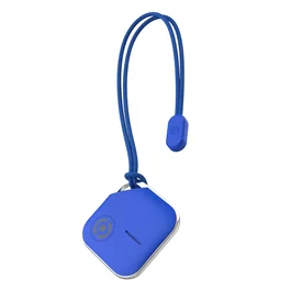 Celly SMARTFINDERBL Localizador Rastreador GPS con Cordón, Compatible con Find My de Apple (MFI), Buscador para Llaves/Mochilas, Azul