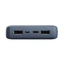 Trust Power Bank Batería Externa Primo 20000 mAh con Carga Rápida USB-C 15W, 3 Puertos (2 USB-A + 1 USB-C), 50% Plásticos Reciclados, Azul