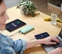 Trust Power Bank Batería Externa Primo 20000 mAh con Carga Rápida USB-C 15W, 3 Puertos (2 USB-A + 1 USB-C), 50% Plásticos Reciclados, Azul