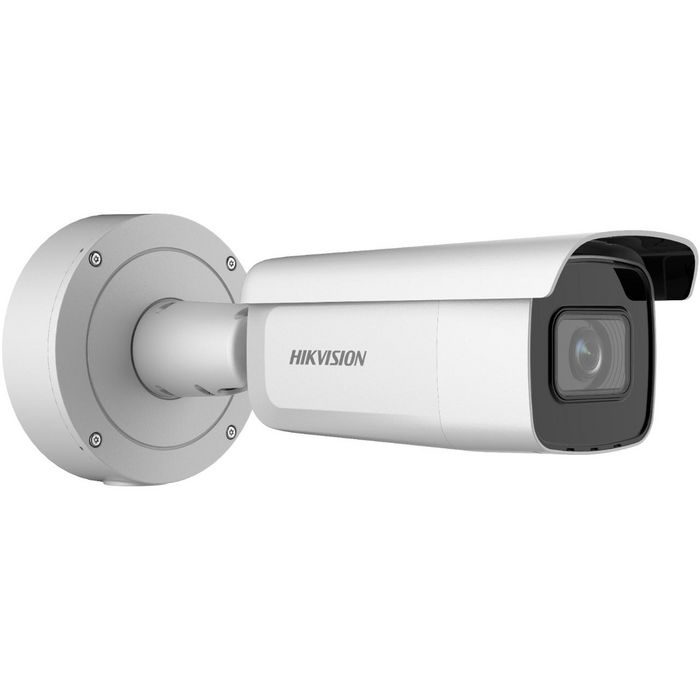 Hikvision Cámara IP bullet 4MP AcuSense 2.8-12mm IR60m WDR H.265+ IK10 IP66 PoE Audio Alarma Detección Humanos/Vehículos Hikvision Cámara IP bullet 4MP AcuSense 2.8-12mm IR60m WDR H.265+ IK10 IP66 PoE Audio Alarma Detección Humanos/Vehículos