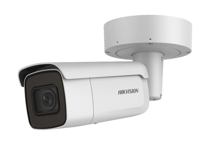 Hikvision Cámara IP bullet 4MP AcuSense 2.8-12mm IR60m WDR H.265+ IK10 IP66 PoE Audio Alarma Detección Humanos/Vehículos Hikvision Cámara IP bullet 4MP AcuSense 2.8-12mm IR60m WDR H.265+ IK10 IP66 PoE Audio Alarma Detección Humanos/Vehículos
