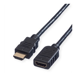 VALUE Cable HDMI 2 m High Speed con Ethernet Negro 11.99.5575 Extensión ST-BU, HDMI A Macho Derecho