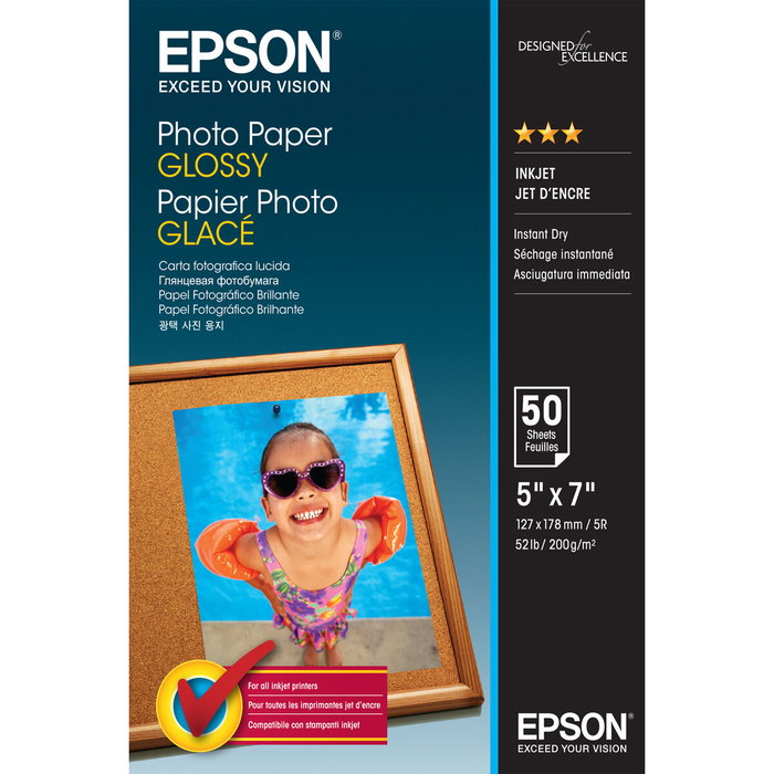 Epson Papel Photo Glossy 13x18cm 50 hojas 200 g/m² Epson Papel Photo Glossy 13x18cm 50 hojas 200 g/m²