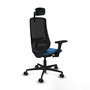 PIQUERAS Y CRESPO Silla de oficina Mardos Azul claro/Negro