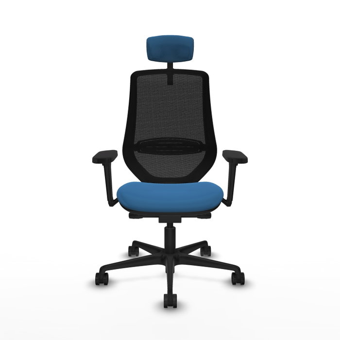 PIQUERAS Y CRESPO Silla de oficina Mardos Azul claro/Negro