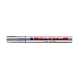 Edding 750 Lackmarker 2.0 - 4.0 mm - Rotulador de pintura plata - Pack de 10