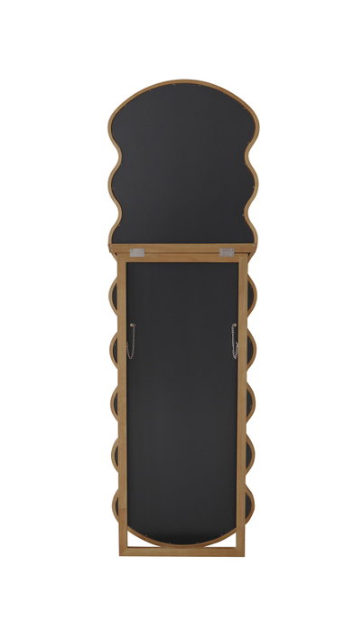 DKD Home Decor Espejo de Vestidor Irregular Hevea 51x163 cm Natural