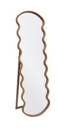DKD Home Decor Espejo de Vestidor Irregular Hevea 51x163 cm Natural