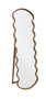 DKD Home Decor Espejo de Vestidor Irregular Hevea 51x163 cm Natural