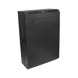 StarTech.com Armario Rack Vertical 6U de Pared para Servidores - 76 cm Profundidad, Acero, Negro, Carga 90 kg, Gestión de Cables
