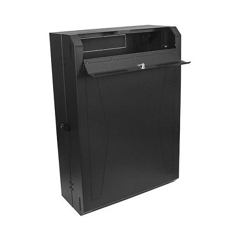 StarTech.com Armario Rack Vertical 6U de Pared para Servidores - 76 cm Profundidad, Acero, Negro, Carga 90 kg, Gestión de Cables