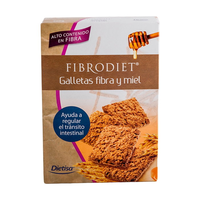 Dietisa Galletas Fibrodiet 400g - Alto contenido en salvado de trigo, sin aceite de palma