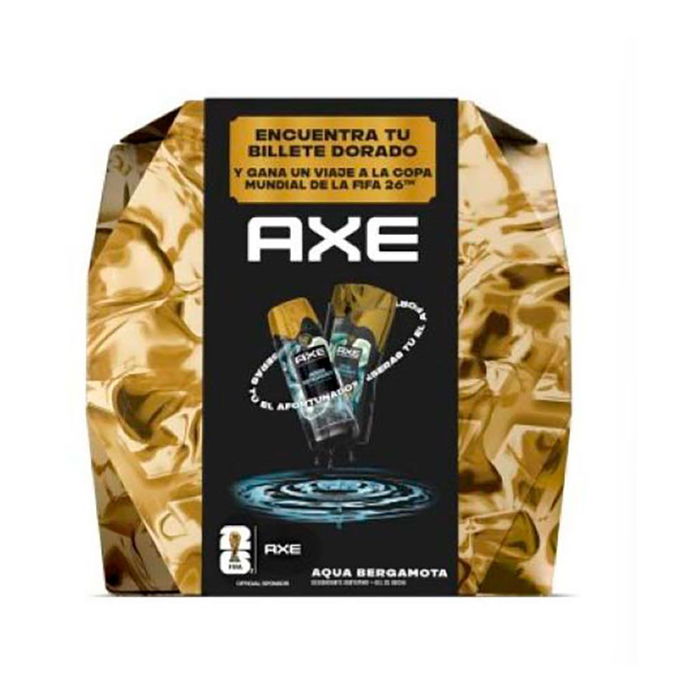 Axe Estuche Dorado Aqua Bergamota Desodorante Spray 150 ml + Gel de Ducha 225 ml Axe Estuche Dorado Aqua Bergamota Desodorante Spray 150 ml + Gel de Ducha 225 ml