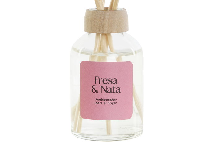 DKD Home Decor Ambientador Mikado Cristal Fresa y Nata 50 ml DKD Home Decor Ambientador Mikado Cristal Fresa y Nata 50 ml