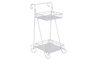 DKD Home Decor Camarera de Hierro con Hojas Blanco