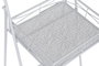 DKD Home Decor Camarera de Hierro con Hojas Blanco