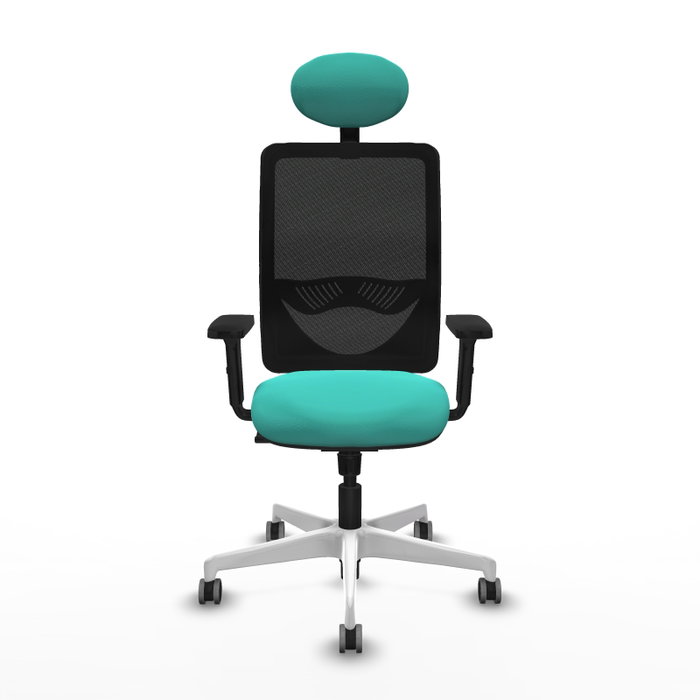 PIQUERAS Y CRESPO Silla de oficina Zulema con mecanismo Sincro, Turquesa y Negro PIQUERAS Y CRESPO Silla de oficina Zulema con mecanismo Sincro, Turquesa y Negro