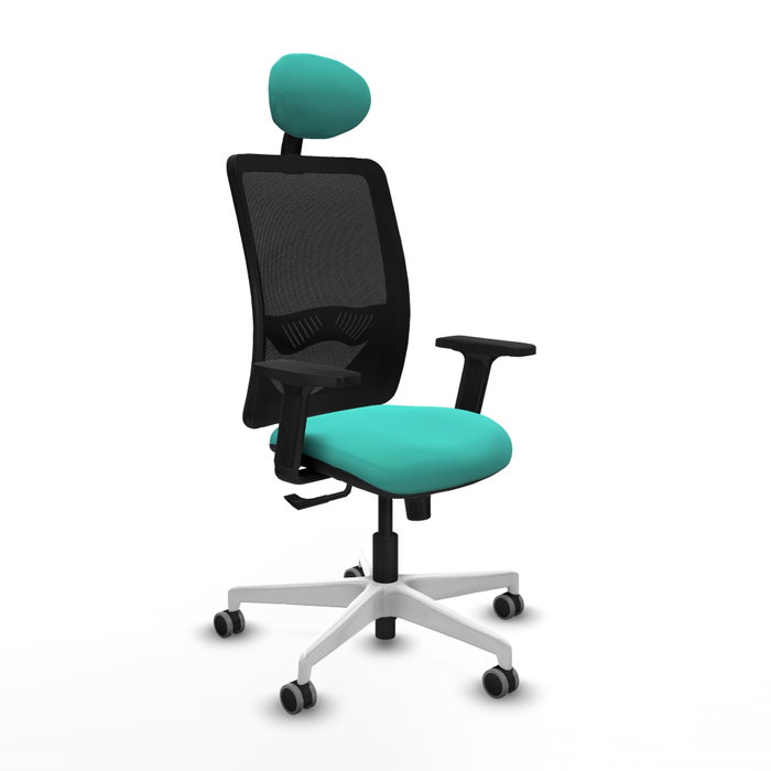 PIQUERAS Y CRESPO Silla de oficina Zulema con mecanismo Sincro, Turquesa y Negro PIQUERAS Y CRESPO Silla de oficina Zulema con mecanismo Sincro, Turquesa y Negro