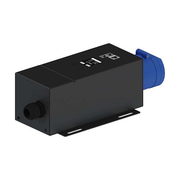 Bachmann BlueNet Klemmblock CEE Steckdose, 16A 1 Fase, 3 Puertos, Ethernet LAN, Azul/Negro - Ref. 329.3032 Bachmann BlueNet Klemmblock CEE Steckdose, 16A 1 Fase, 3 Puertos, Ethernet LAN, Azul/Negro - Ref. 329.3032