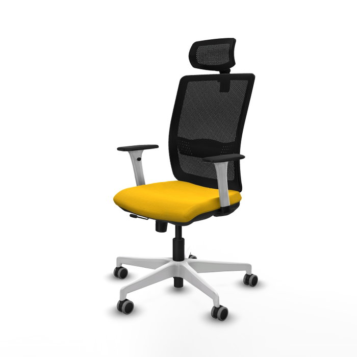 PIQUERAS Y CRESPO Silla de oficina Haches Amarillo y Negro PIQUERAS Y CRESPO Silla de oficina Haches Amarillo y Negro