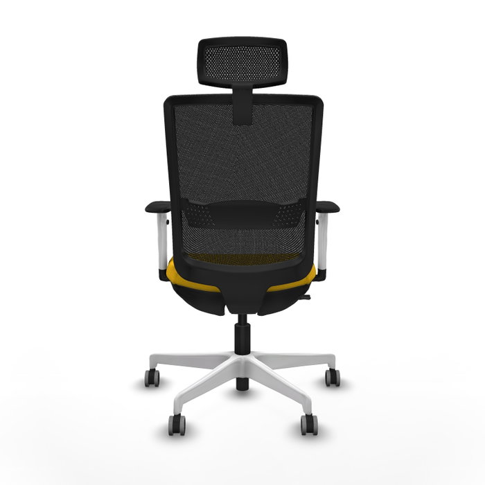 PIQUERAS Y CRESPO Silla de oficina Haches Amarillo y Negro PIQUERAS Y CRESPO Silla de oficina Haches Amarillo y Negro