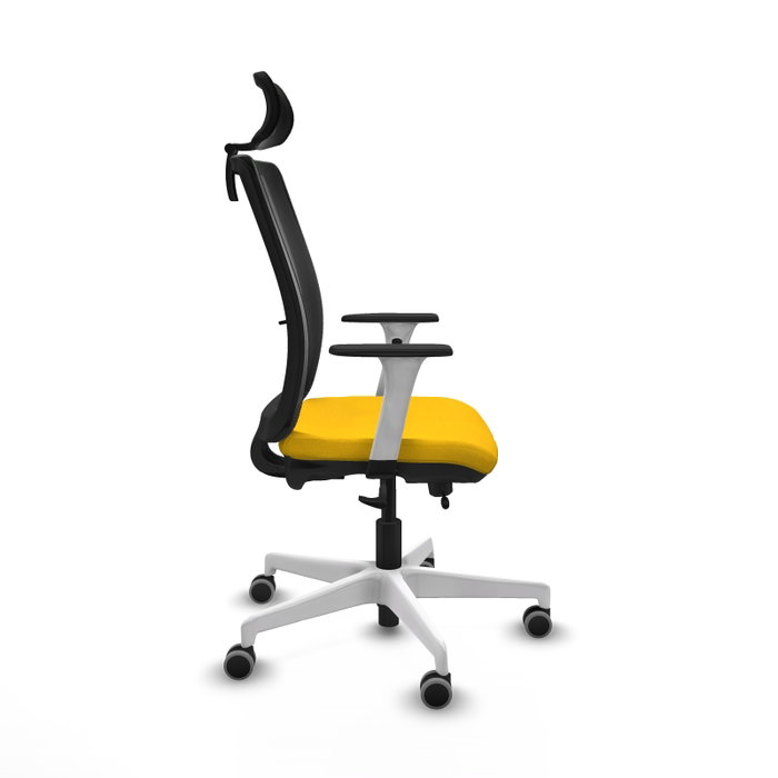 PIQUERAS Y CRESPO Silla de oficina Haches Amarillo y Negro PIQUERAS Y CRESPO Silla de oficina Haches Amarillo y Negro