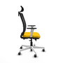 PIQUERAS Y CRESPO Silla de oficina Haches Amarillo y Negro