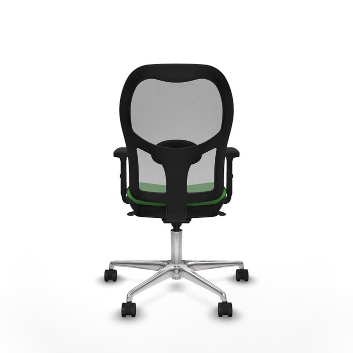 PIQUERAS Y CRESPO Silla de oficina Jorquera con mecanismo Sincro, Verde y Gris