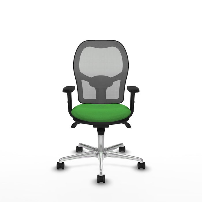 PIQUERAS Y CRESPO Silla de oficina Jorquera con mecanismo Sincro, Verde y Gris