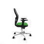 PIQUERAS Y CRESPO Silla de oficina Jorquera con mecanismo Sincro, Verde y Gris