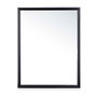 GIFTDECOR Espejo de pared con marco de madera Negro 65 x 85 cm