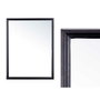 GIFTDECOR Espejo de pared con marco de madera Negro 65 x 85 cm